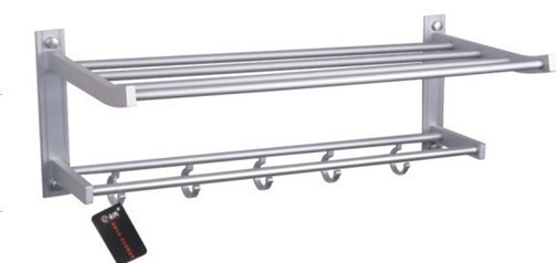 【高檔太空鋁浴巾架,毛巾架,活動(dòng)浴巾架,折疊浴巾架,雙桿,單桿】價(jià)格,廠家,圖片,其他水暖衛(wèi)浴五金,佛山市南海區(qū)卡西歐金屬制品廠-