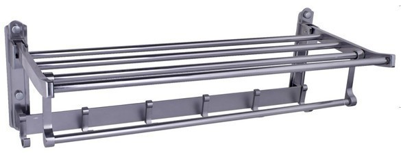 【高檔太空鋁鐵灰色浴巾架,活動(dòng)浴巾架,折疊浴巾架,毛巾架,衣鉤】價(jià)格,廠家,圖片,其他水暖衛(wèi)浴五金,佛山市南海區(qū)卡西歐金屬制品廠-